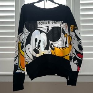 Disney character crew neck size large